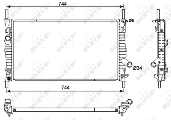 WG1722047 WILMINK GROUP Радиатор, охлаждение двигателя