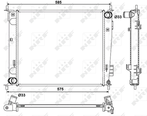 WG1722000 WILMINK GROUP Радиатор, охлаждение двигателя