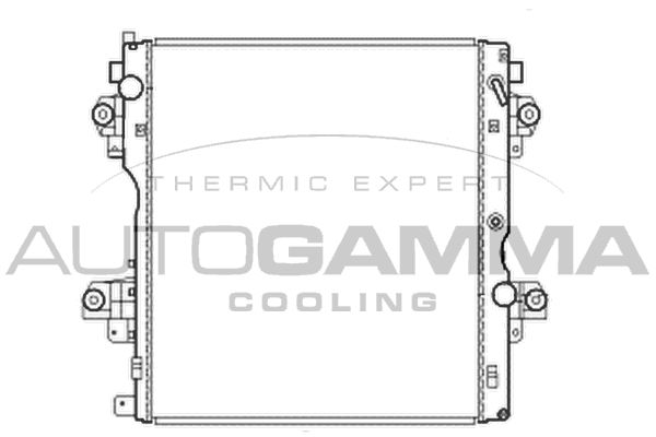 105878 AUTOGAMMA Радиатор, охлаждение двигателя