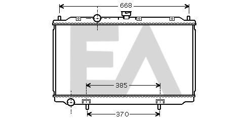 31R18086 EACLIMA Радиатор, охлаждение двигателя