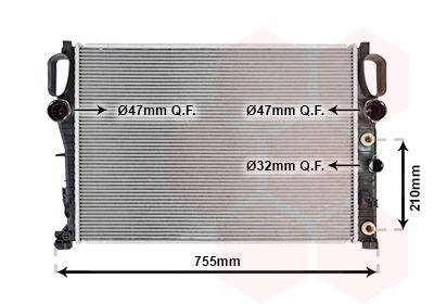 30002342 VAN WEZEL Радиатор, охлаждение двигателя