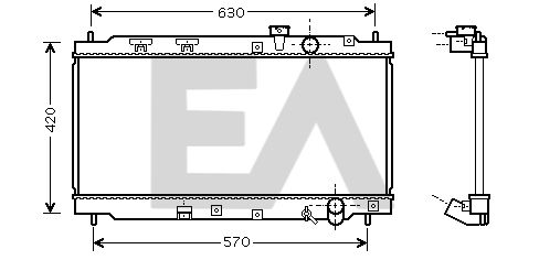 31R26031 EACLIMA Радиатор, охлаждение двигателя