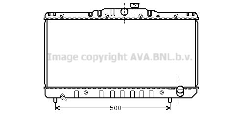 TO2029 AVA QUALITY COOLING Радиатор, охлаждение двигателя