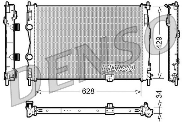 DRM46017 DENSO Радиатор, охлаждение двигателя