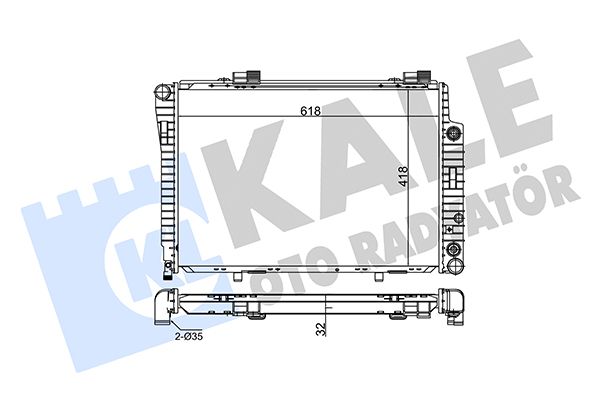 360300 KALE OTO RADYATÖR Радиатор, охлаждение двигателя