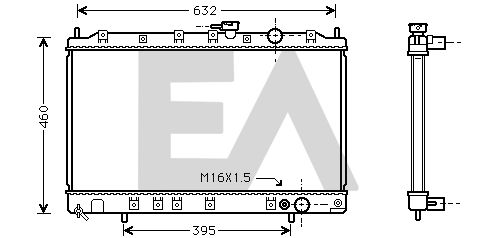 31R51058 EACLIMA Радиатор, охлаждение двигателя