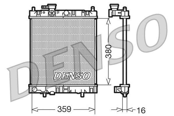 DRM46001 DENSO Радиатор, охлаждение двигателя