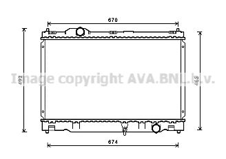 TO2669 AVA QUALITY COOLING Радиатор, охлаждение двигателя