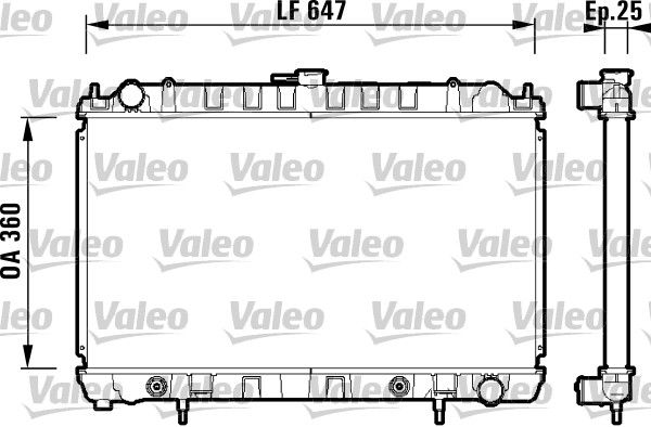 734149 VALEO Радиатор, охлаждение двигателя