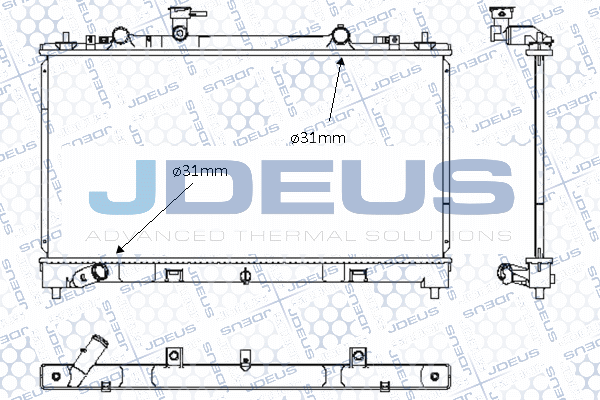 M0160360 JDEUS Радиатор, охлаждение двигателя