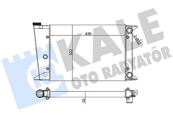 138900 KALE OTO RADYATÖR Радиатор, охлаждение двигателя