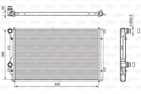 701540 VALEO Радиатор, охлаждение двигателя