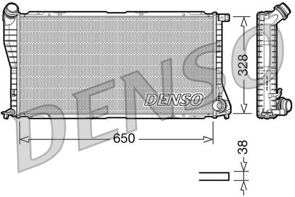 DRM05002 DENSO Радиатор, охлаждение двигателя