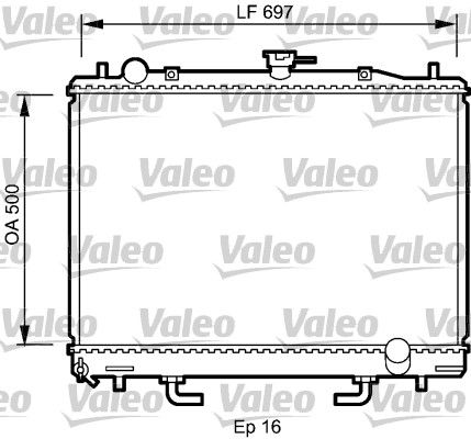 735059 VALEO Радиатор, охлаждение двигателя