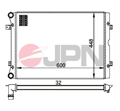 60C9065JPN JPN Радиатор, охлаждение двигателя