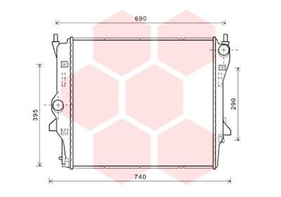77002054 VAN WEZEL Радиатор, охлаждение двигателя