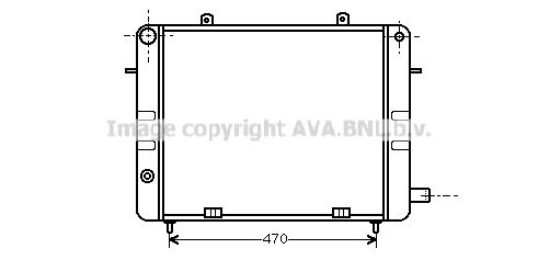 OL2073 AVA QUALITY COOLING Радиатор, охлаждение двигателя