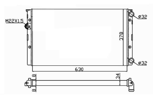 WG1721323 WILMINK GROUP Радиатор, охлаждение двигателя