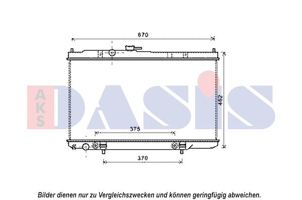 070134N AKS DASIS Радиатор, охлаждение двигателя