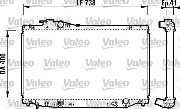 734175 VALEO Радиатор, охлаждение двигателя