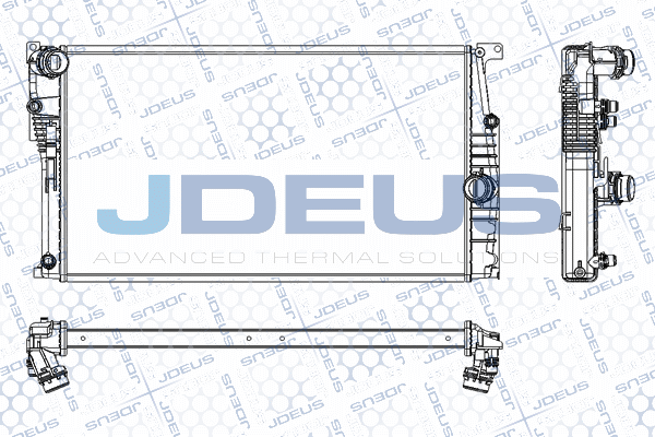 RA0050810 JDEUS Радиатор, охлаждение двигателя