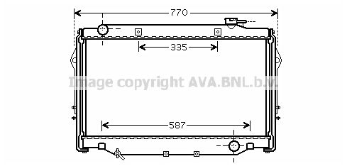 TO2377 AVA QUALITY COOLING Радиатор, охлаждение двигателя