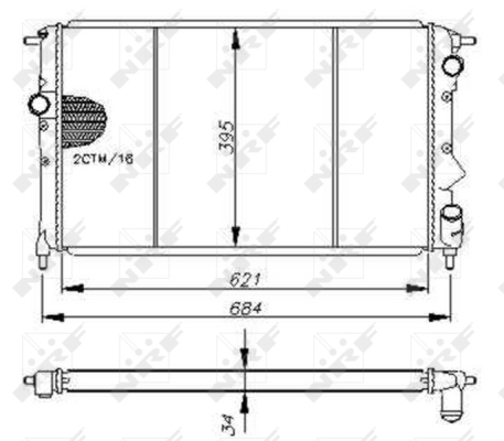 WG1722855 WILMINK GROUP Радиатор, охлаждение двигателя