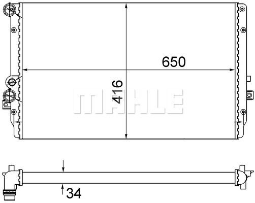 WG2184068 WILMINK GROUP Радиатор, охлаждение двигателя