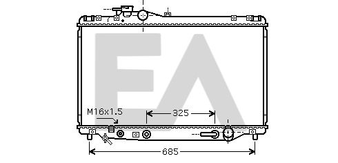 31R71184 EACLIMA Радиатор, охлаждение двигателя