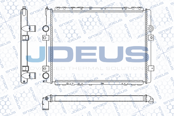 M123123A JDEUS Радиатор, охлаждение двигателя