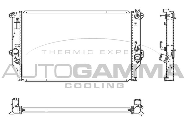 107569 AUTOGAMMA Радиатор, охлаждение двигателя