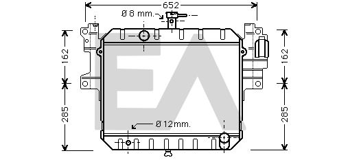 31R19025 EACLIMA Радиатор, охлаждение двигателя