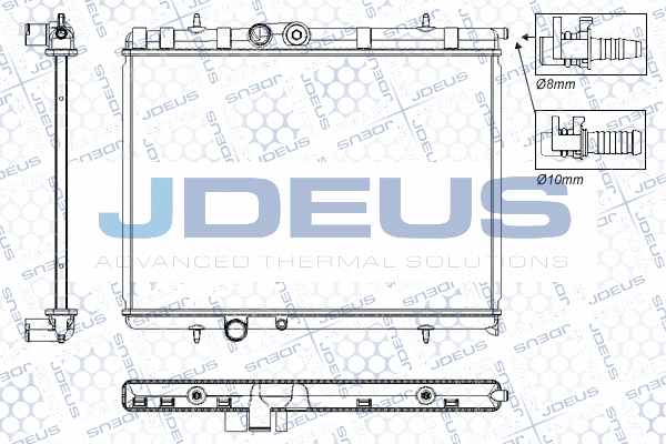 RA0210321 JDEUS Радиатор, охлаждение двигателя