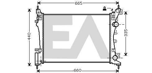 31R54212 EACLIMA Радиатор, охлаждение двигателя