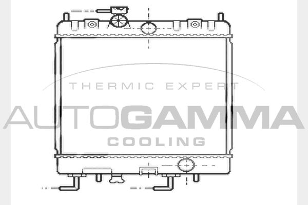 104421 AUTOGAMMA Радиатор, охлаждение двигателя
