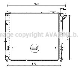 HY2346 AVA QUALITY COOLING Радиатор, охлаждение двигателя