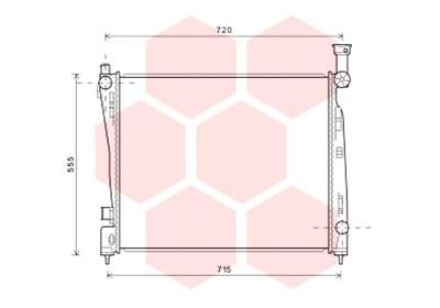 21002055 VAN WEZEL Радиатор, охлаждение двигателя