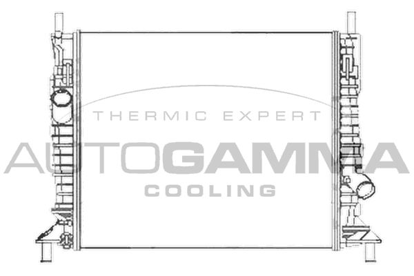 103422 AUTOGAMMA Радиатор, охлаждение двигателя
