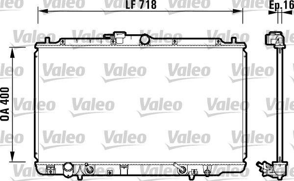 734113 VALEO Радиатор, охлаждение двигателя