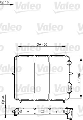 730183 VALEO Радиатор, охлаждение двигателя