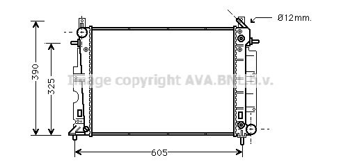 SB2027 AVA QUALITY COOLING Радиатор, охлаждение двигателя