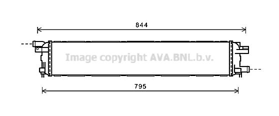 AI2361 AVA QUALITY COOLING Радиатор, охлаждение двигателя