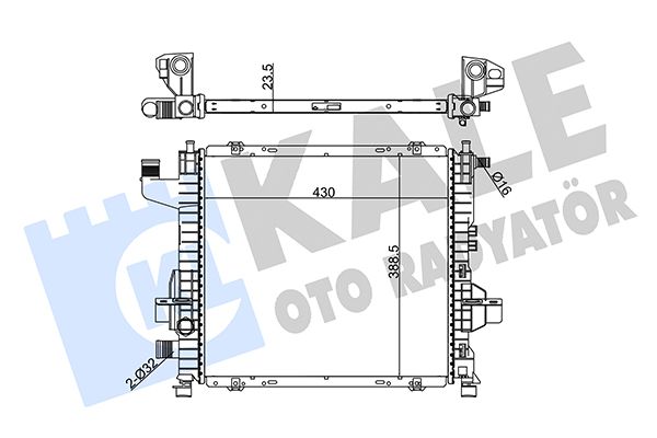 197100 KALE OTO RADYATÖR Радиатор, охлаждение двигателя
