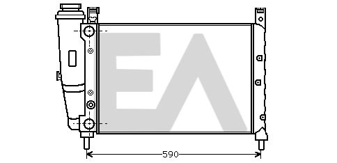 31R25082 EACLIMA Радиатор, охлаждение двигателя