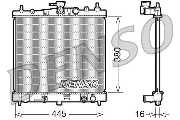 DRM46021 DENSO Радиатор, охлаждение двигателя