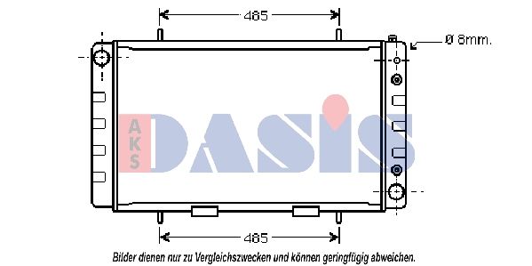 370530N AKS DASIS Радиатор, охлаждение двигателя