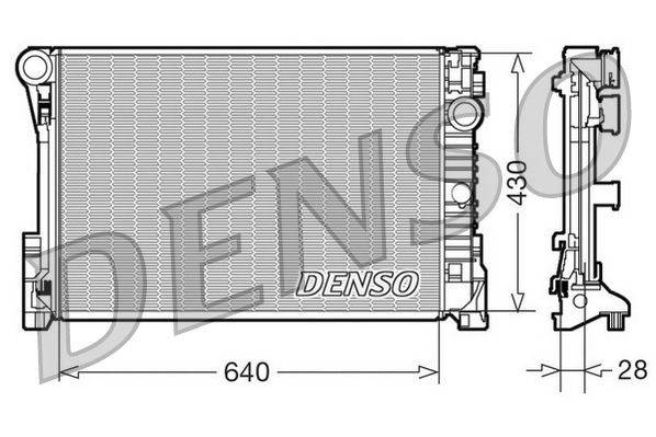 DRM17110 DENSO Радиатор, охлаждение двигателя