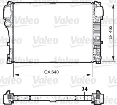 735298 VALEO Радиатор, охлаждение двигателя