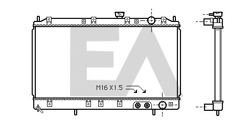 31R51045 EACLIMA Радиатор, охлаждение двигателя