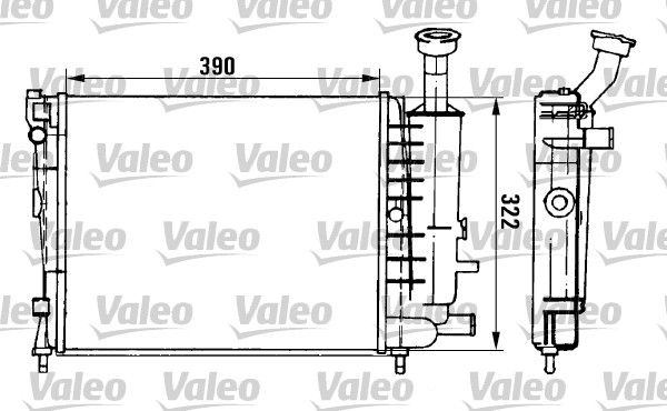 961149 VALEO Радиатор, охлаждение двигателя